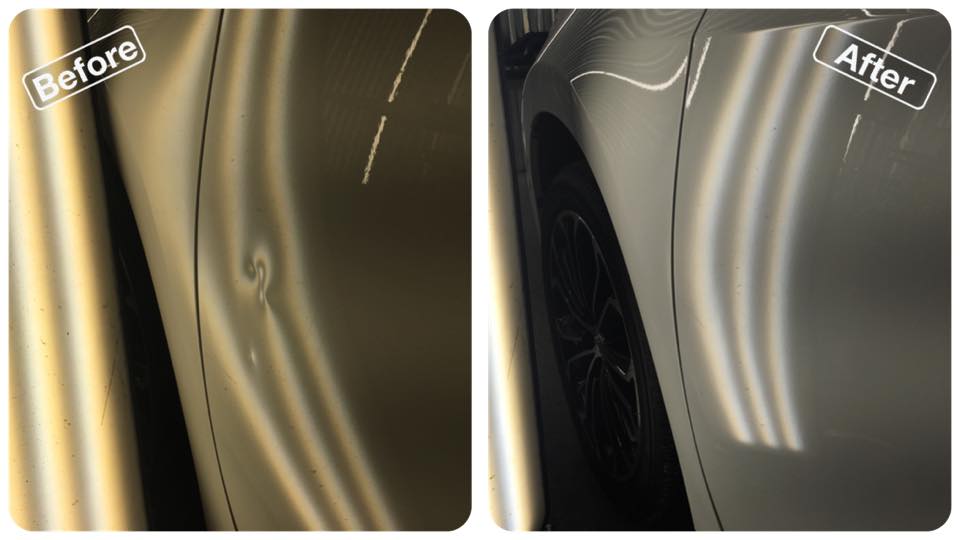  Actually, this dent was much easier than it looks. Its all about having the right tools to get the job done. This is exactly why I carry everything on the truck. 